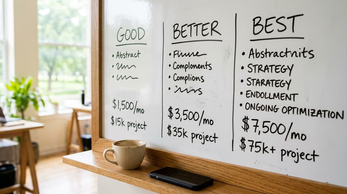 The 'Good, Better, Best' Framework for Packaging Your Marketing Services