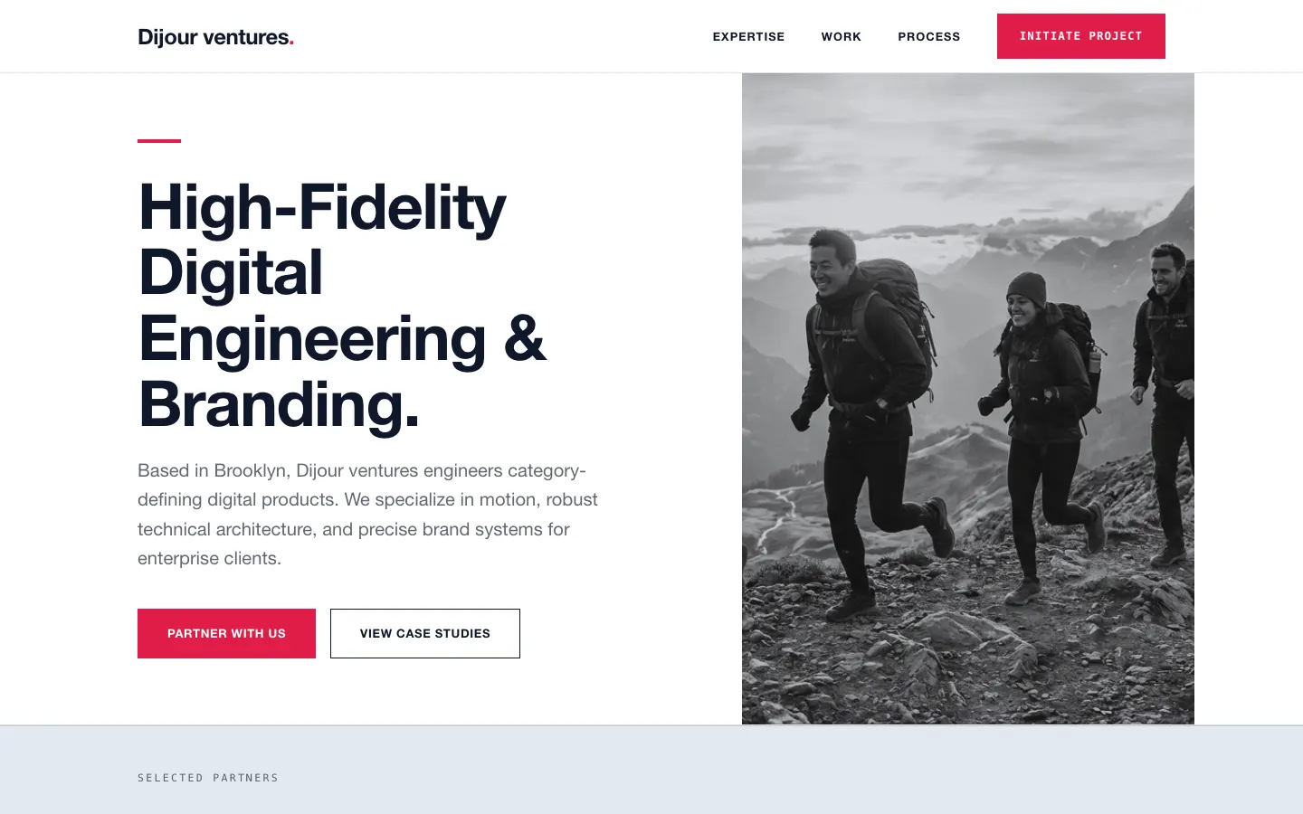 Dijour ventures — live digital design studio website built on WorkspaceCMS