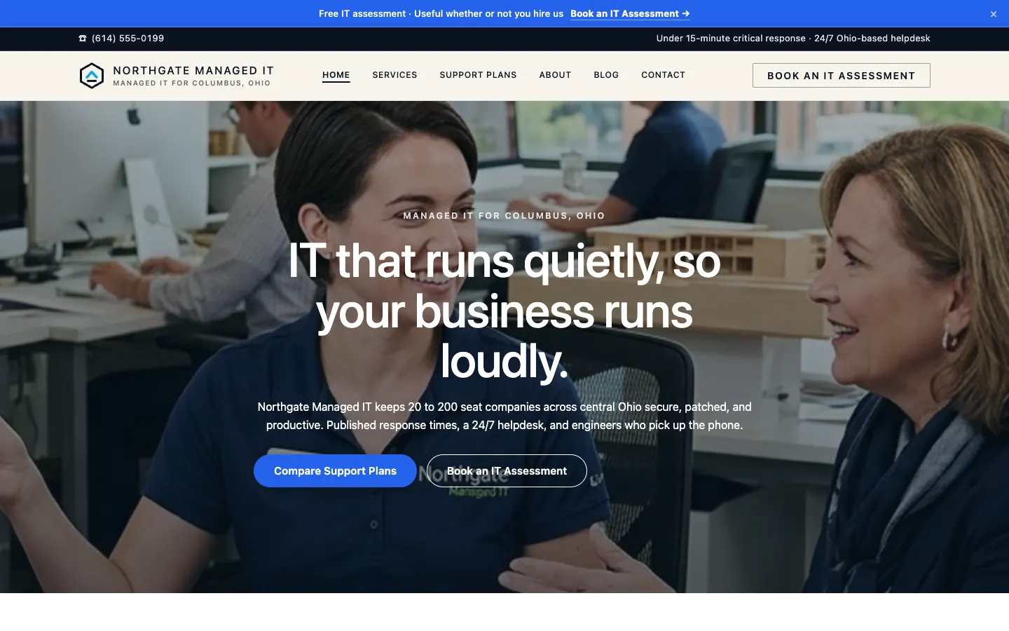 Northgate Managed IT — live managed it & cybersecurity website built on WorkspaceCMS